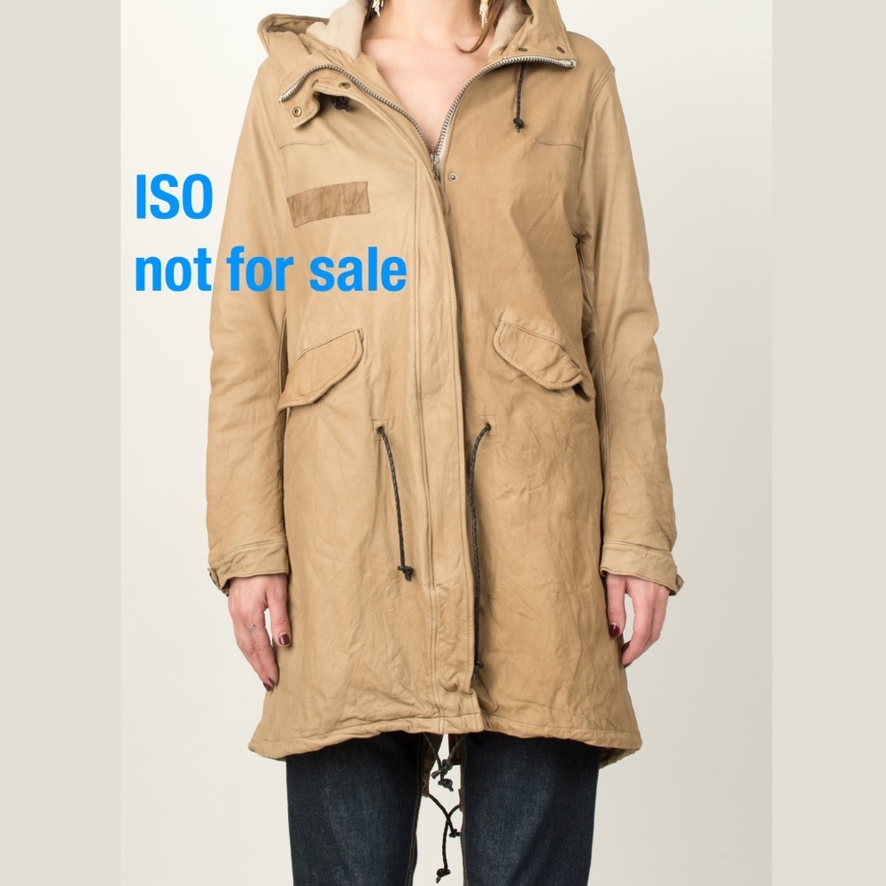 ISO, NOT SELLING Sisii fishtail leather parka
